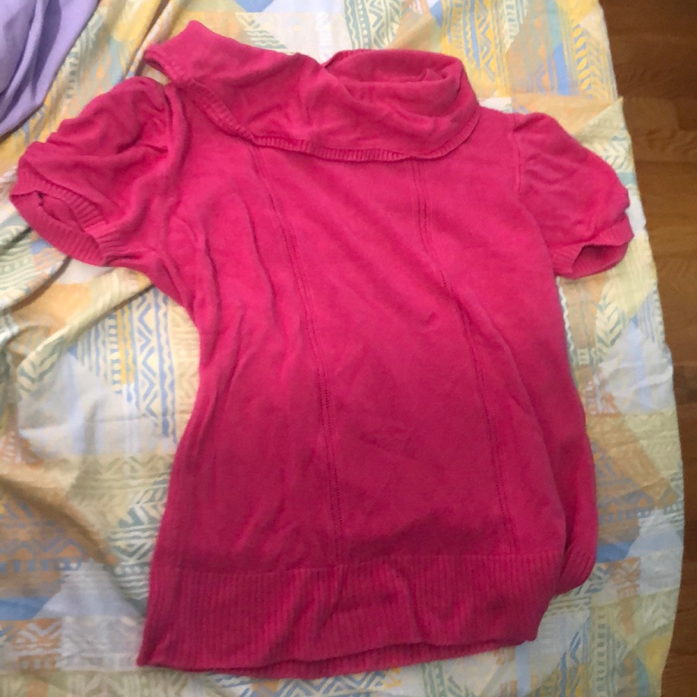 Pink Kids Turtleneck Blouse